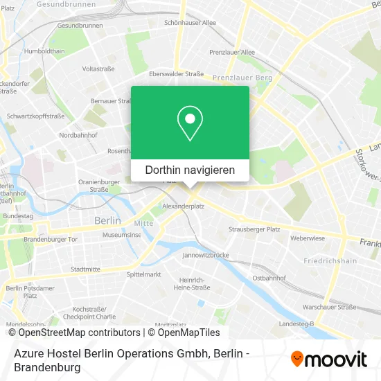 Azure Hostel Berlin Operations Gmbh Karte