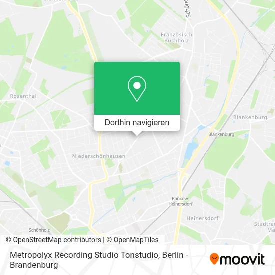 Metropolyx Recording Studio Tonstudio Karte