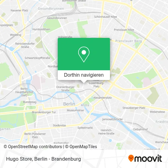 Hugo Store Karte