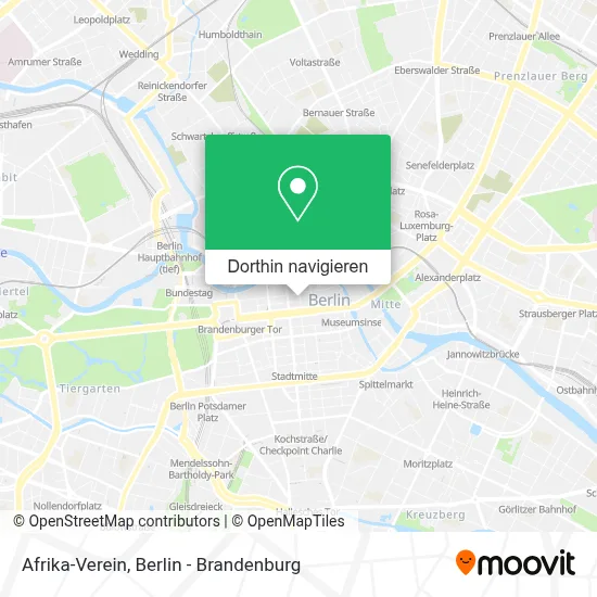 Afrika-Verein Karte