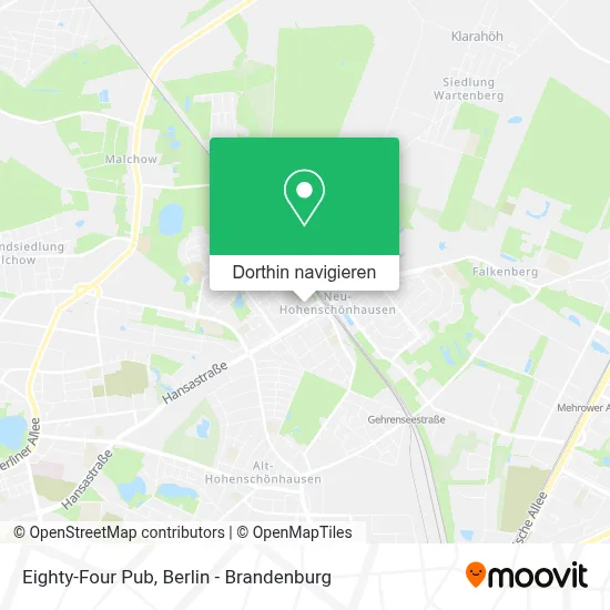Eighty-Four Pub Karte