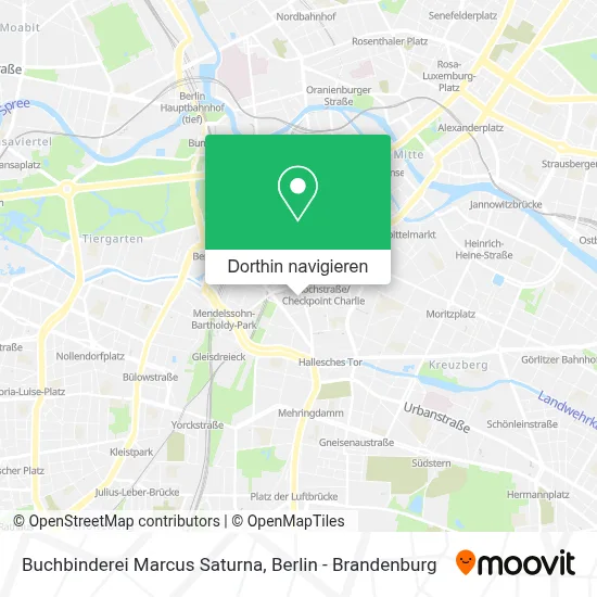 Buchbinderei Marcus Saturna Karte