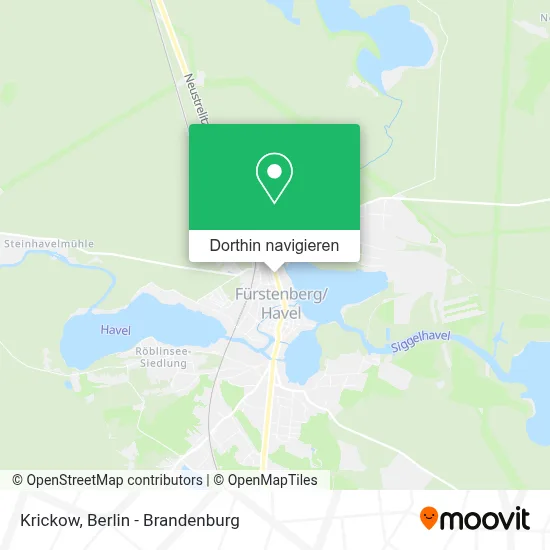 Krickow Karte