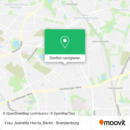 Frau Jeanette Herrla Karte
