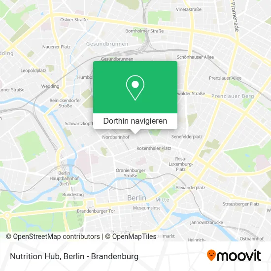 Nutrition Hub Karte