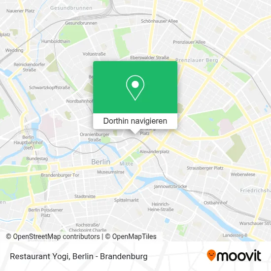 Restaurant Yogi Karte