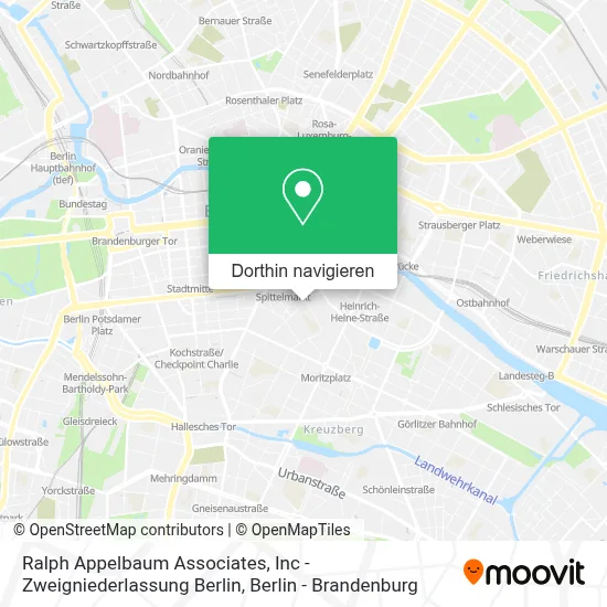 Ralph Appelbaum Associates, Inc -  Zweigniederlassung Berlin Karte
