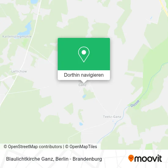 Blaulichtkirche Ganz Karte