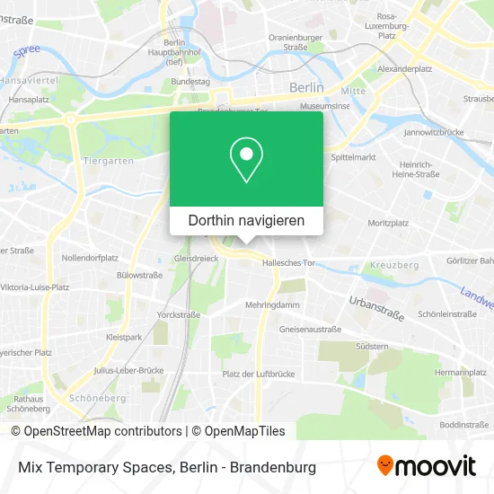 Mix Temporary Spaces Karte
