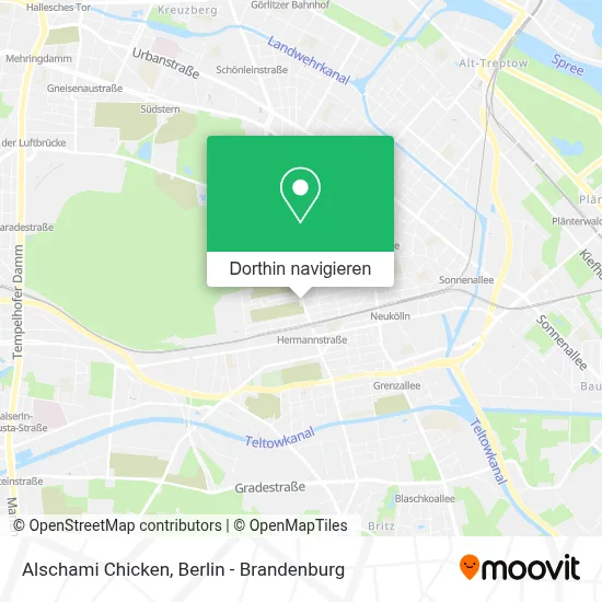 Alschami Chicken Karte