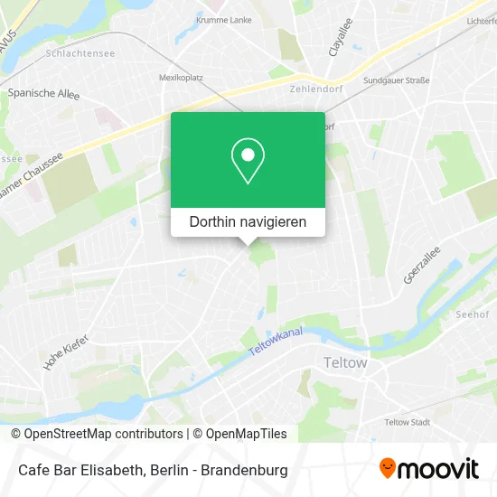 Cafe Bar Elisabeth Karte