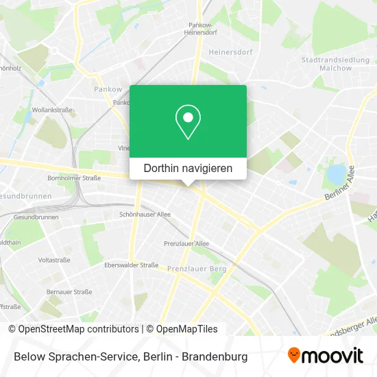 Below Sprachen-Service Karte