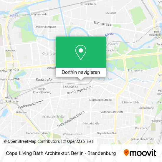 Copa Living Bath Architektur Karte