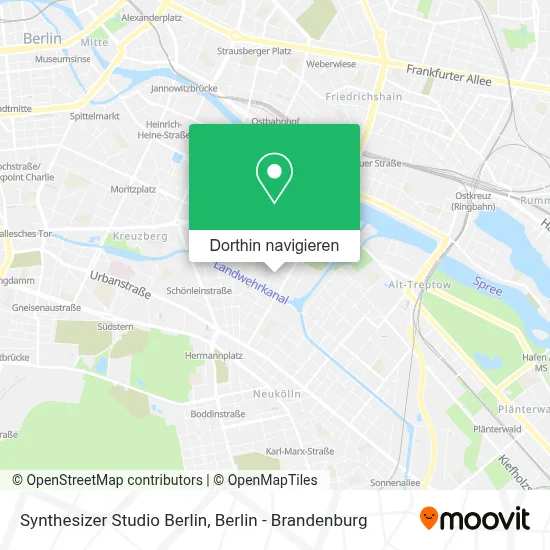 Synthesizer Studio Berlin Karte