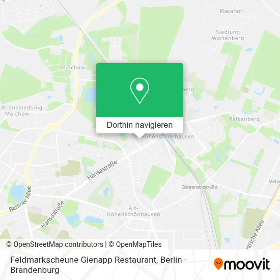 Feldmarkscheune Gienapp Restaurant Karte