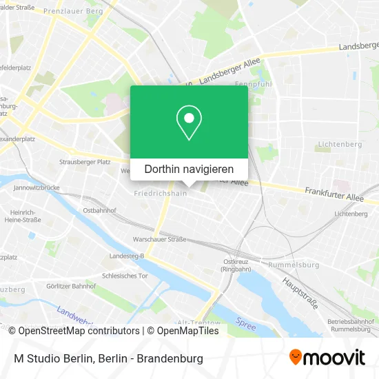 M Studio Berlin Karte
