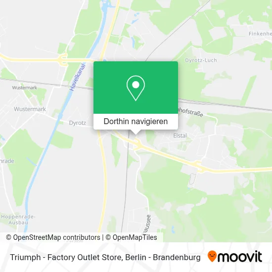 Triumph - Factory Outlet Store Karte