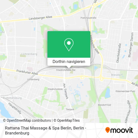 Rattana Thai Massage & Spa Berlin Karte