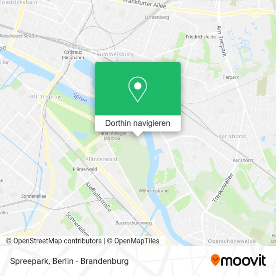 Spreepark Karte