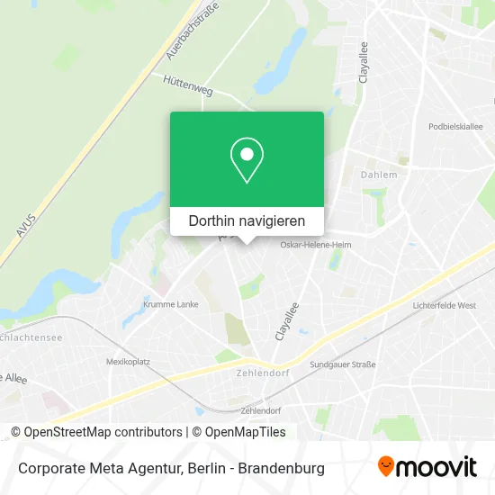 Corporate Meta Agentur Karte