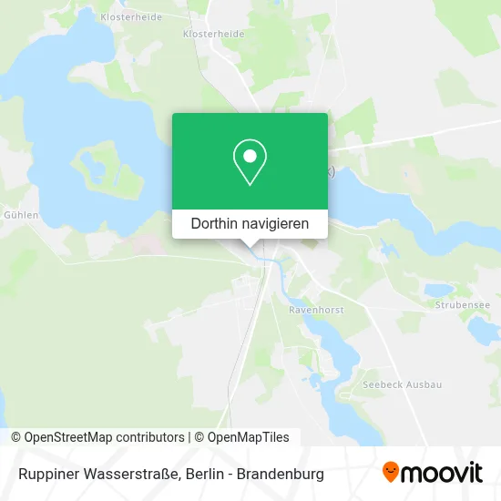 Ruppiner Wasserstraße Karte