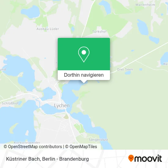 Küstriner Bach Karte
