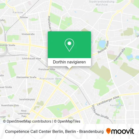 Competence Call Center Berlin Karte