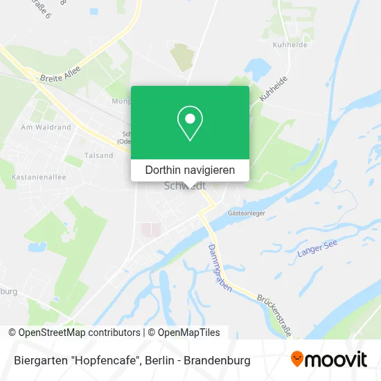 Biergarten "Hopfencafe" Karte