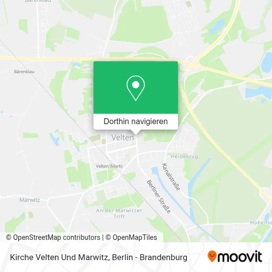 Kirche Velten Und Marwitz Karte