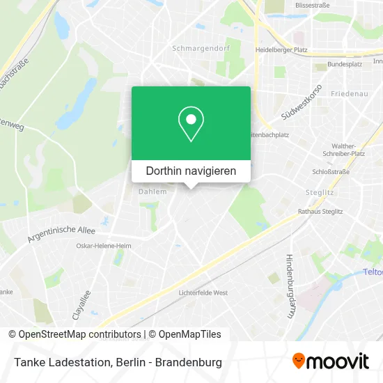 Tanke Ladestation Karte