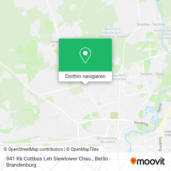 941 Kk Cottbus Leh Siewlower Chau. Karte