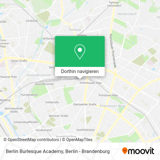 Berlin Burlesque Academy Karte