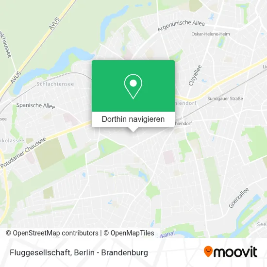 Fluggesellschaft Karte