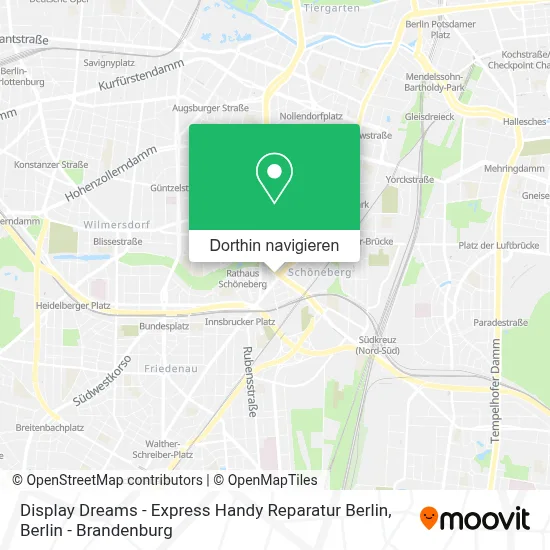 Display Dreams - Express Handy Reparatur Berlin Karte