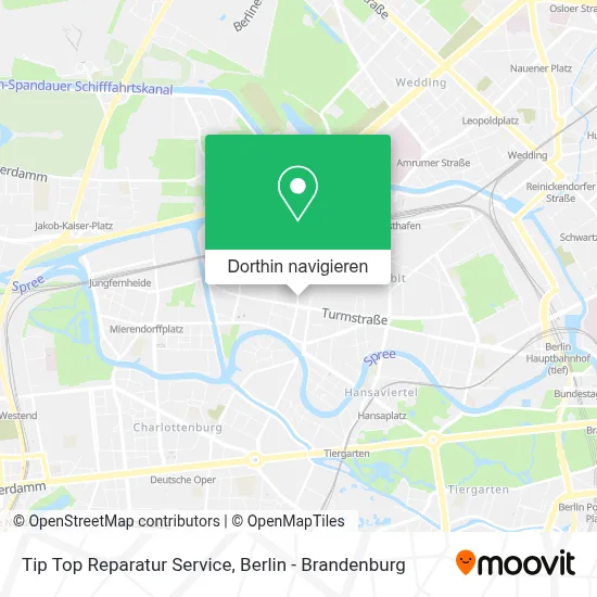 Tip Top Reparatur Service Karte
