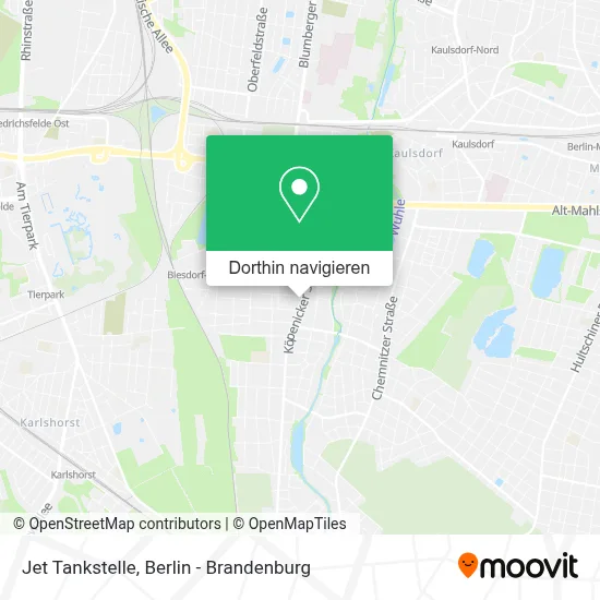 Jet Tankstelle Karte