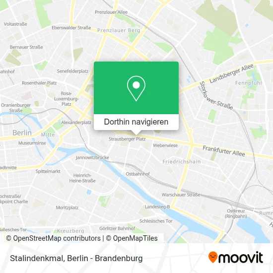 Stalindenkmal Karte