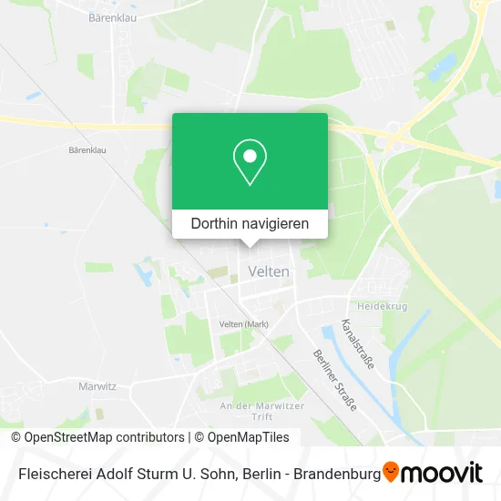 Fleischerei Adolf Sturm U. Sohn Karte