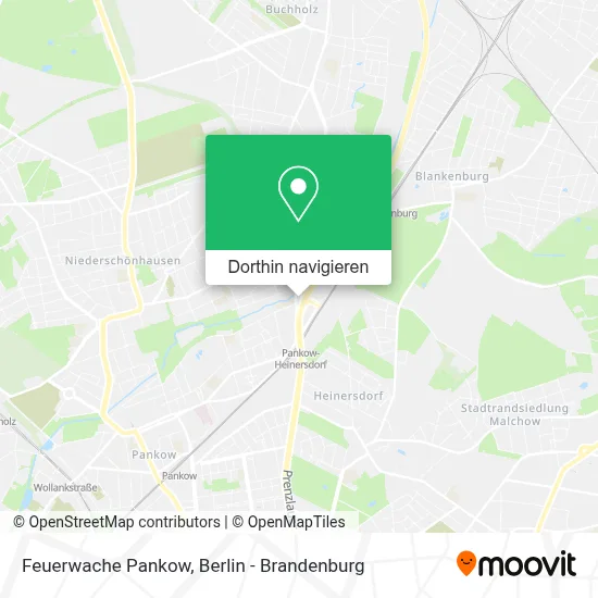 Feuerwache Pankow Karte