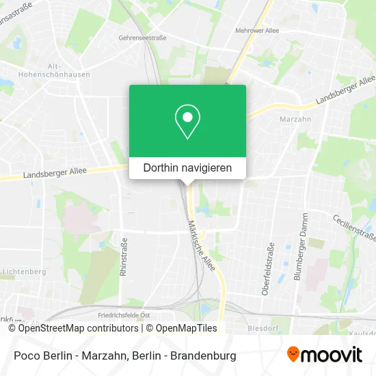 Poco Berlin - Marzahn Karte
