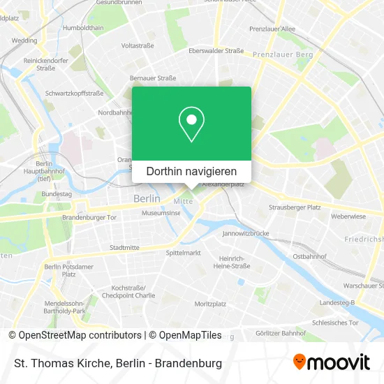 St. Thomas Kirche Karte