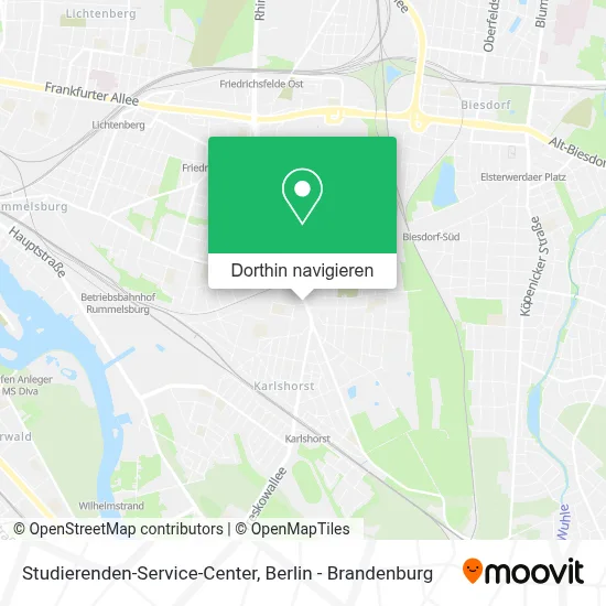 Studierenden-Service-Center Karte