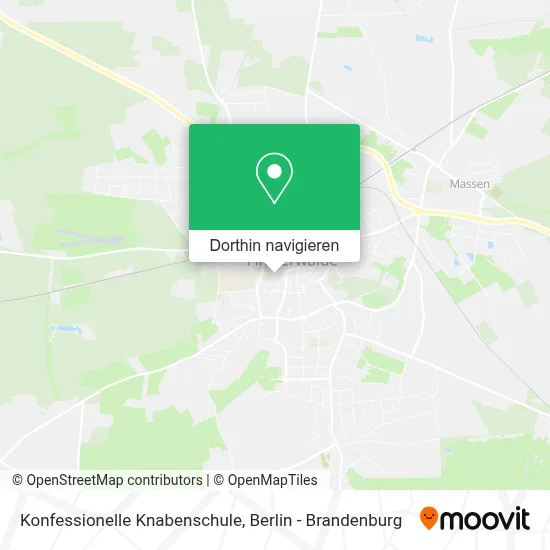 Konfessionelle Knabenschule Karte