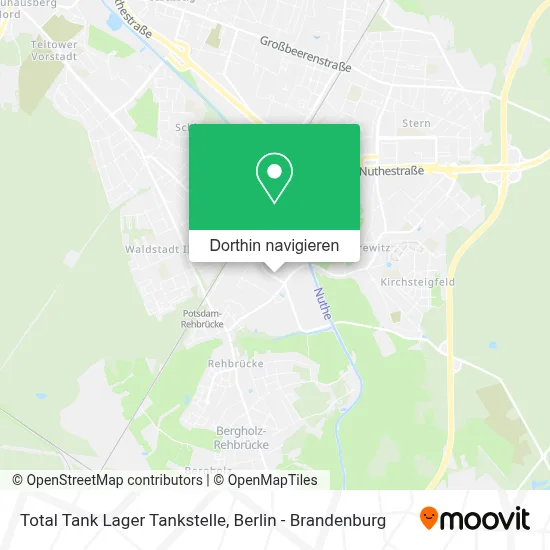Total Tank Lager Tankstelle Karte