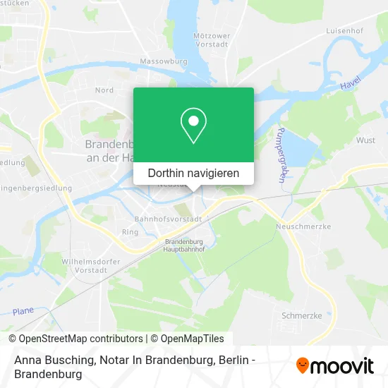 Anna Busching, Notar In Brandenburg Karte