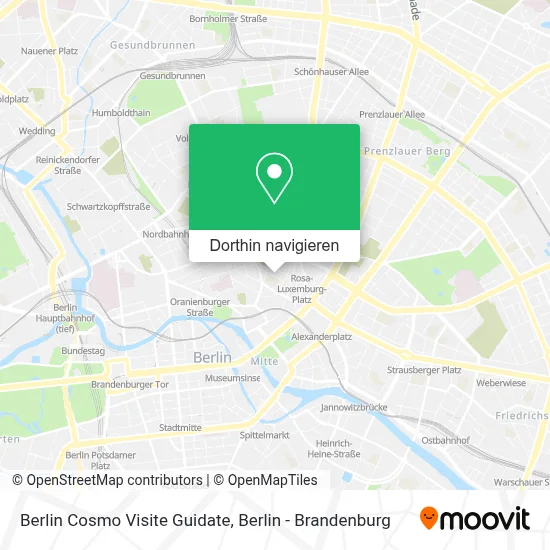 Berlin Cosmo Visite Guidate Karte