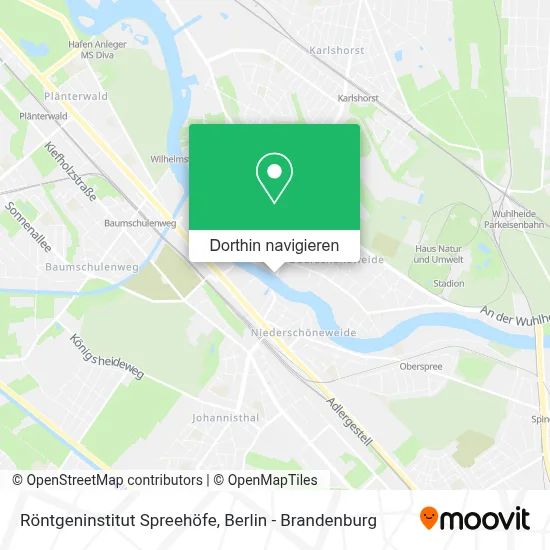Röntgeninstitut Spreehöfe Karte