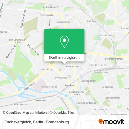 Fuchsvergleich Karte