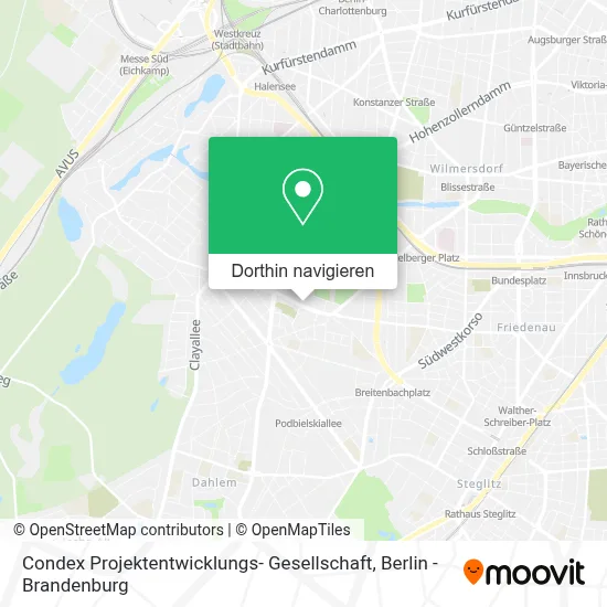 Condex Projektentwicklungs- Gesellschaft Karte