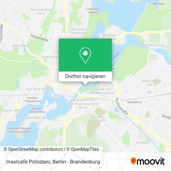 Inselcafe Potsdam Karte